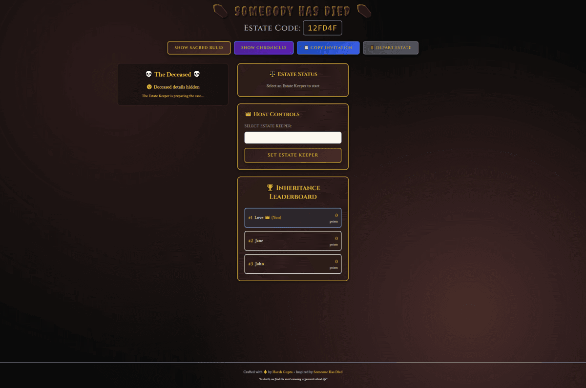 Somebody Has Died Next Project - Image 2